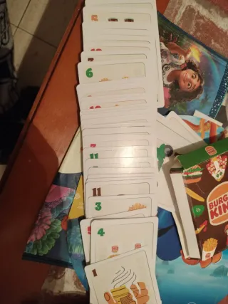 Juego de cartas Burger King