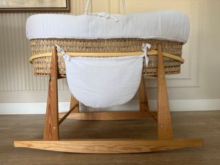 Culla in vimini per neonato con materasso LEMUR
