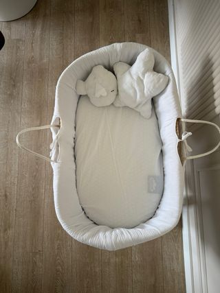 Culla in vimini per neonato con materasso LEMUR