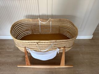 Culla in vimini per neonato con materasso LEMUR