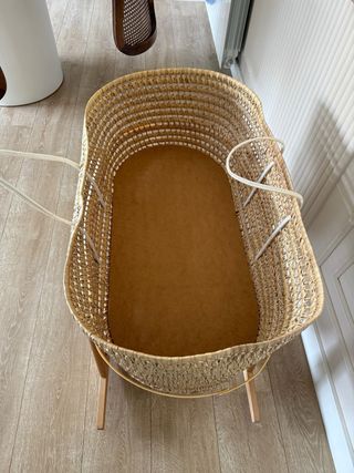 Culla in vimini per neonato con materasso LEMUR