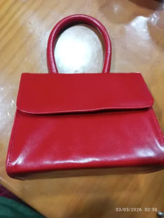 Bolso Vintage Rojo Mujer