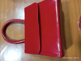 Bolso Vintage Rojo Mujer