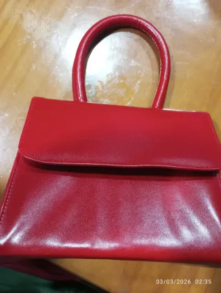 Bolso Vintage Rojo Mujer
