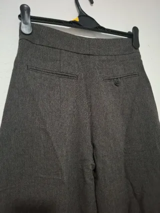 Pantalón Palazzo Zara Talla XS Gris