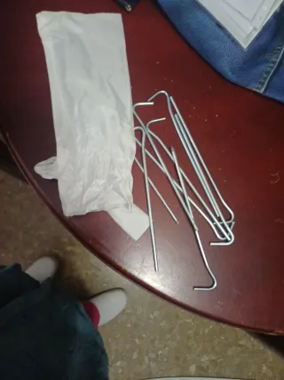 Carpa de playa con 9 anclajes de hierro