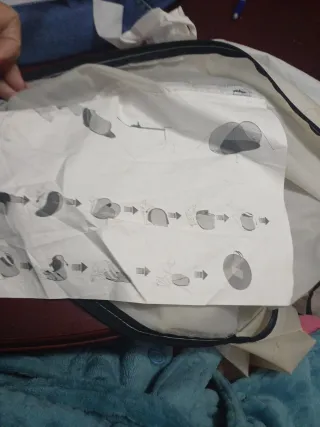 Carpa de playa con 9 anclajes de hierro