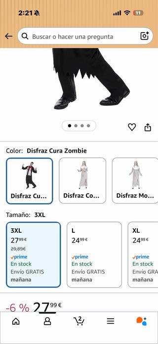 Disfraz Cura Zombie Sangriento