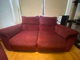 Sofá de 2 plazas en tela