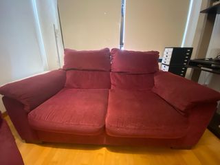 Sofá de 2 plazas en tela