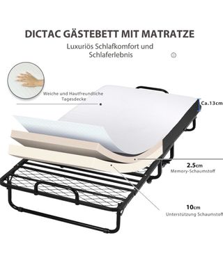 Cama Plegable 90x200cm