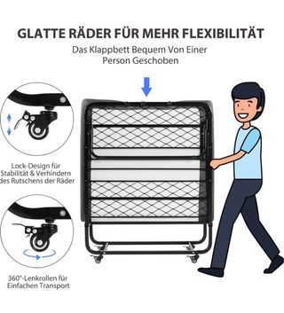 Cama Plegable 90x200cm