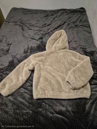 Chaqueta pelo blanco crema mujer