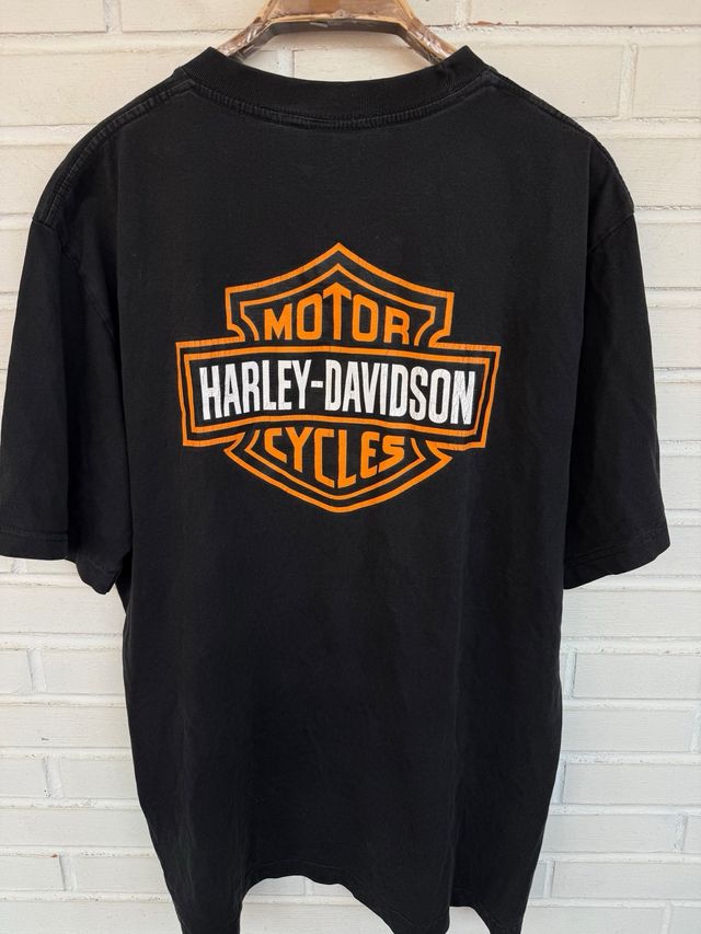 VINTAGE camiseta negra HARLEY DAVIDSON talla XL
