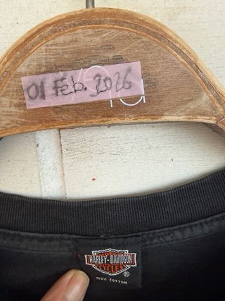 VINTAGE camiseta negra HARLEY DAVIDSON talla XL