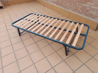 Somier 90cm Metal y Madera