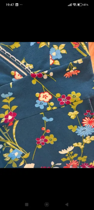 Vestido floral King Louie azul