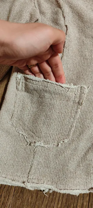 Blazer sfiancato corto beige ragazza