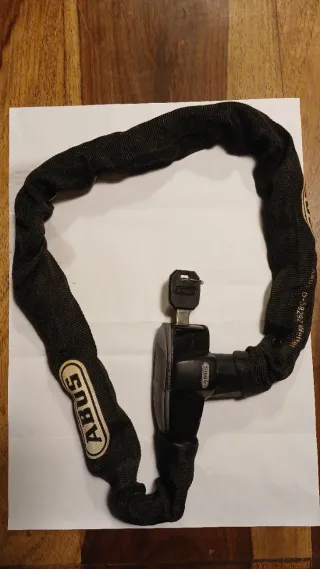 Cadena Antirrobo Moto Abus Negra