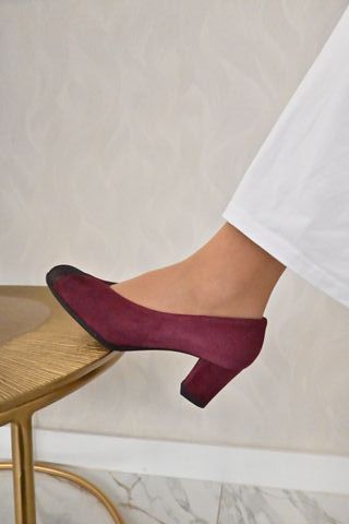 Salón gamuza burdeos nuevo