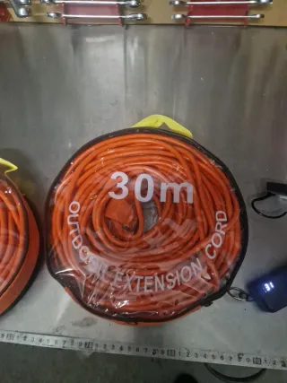 Cable Extensión Exterior 25m Naranja