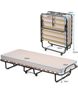 Cama Plegable 80x190cm con Colchón