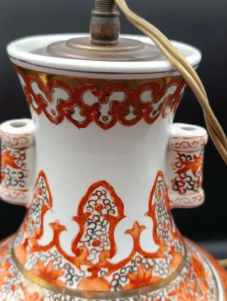 Lámpara de mesa oriental cerámica