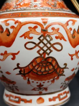 Lámpara de mesa oriental cerámica