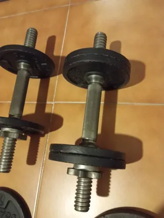 Discos de pesas y mancuerna Pack ahorro