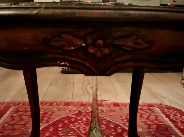 Tavolino salotto vintage decorato