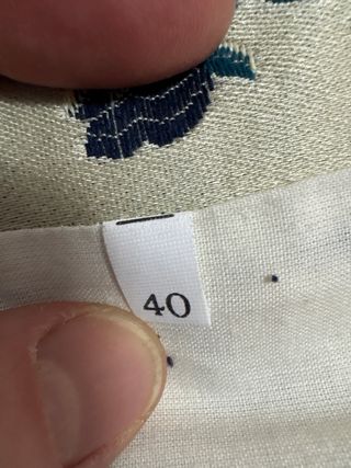 Chaleco Fallero Beige y Azul