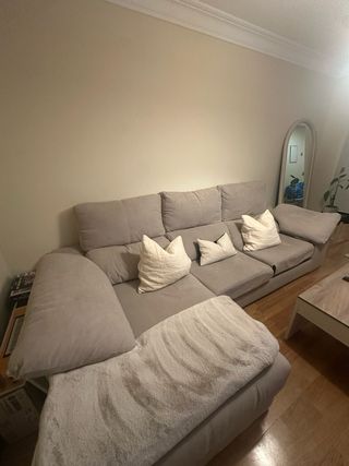 Sofá chaise longue modular 3 piezas,