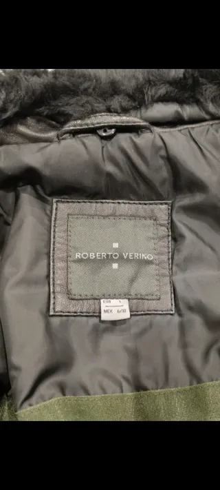 Cazadora Piel Negra Roberto Verino