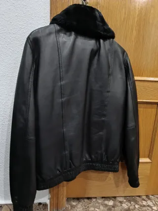 Cazadora Piel Negra Roberto Verino