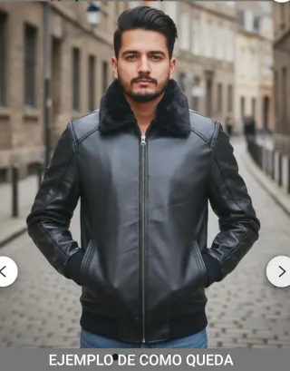 Cazadora Piel Negra Roberto Verino