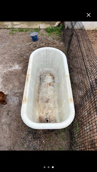 Bañera antigua con patas