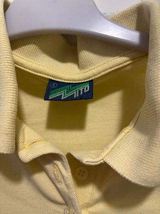 Polo sin mangas amarillo Talla S