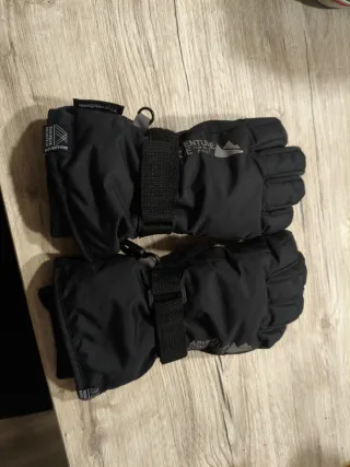 Guantes de nieve negros para niño talla 6 años