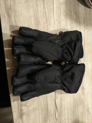 Guantes de nieve negros para niño talla 6 años