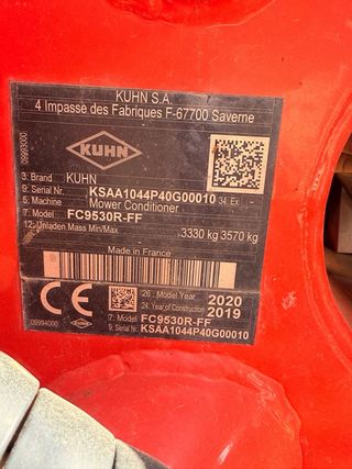 Segadora Triple Kuhn FC 9530 R