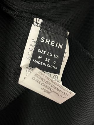 Blusa negra manga transparente Talla M