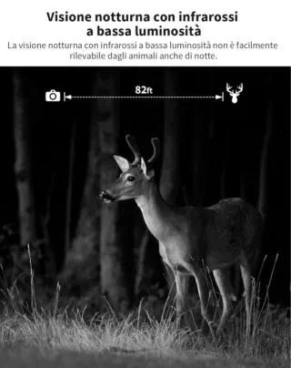 Fototrappola con pannello solare e sim 4g