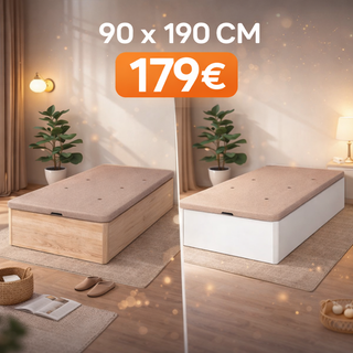 Canapé 90x190 Madera o Blanco