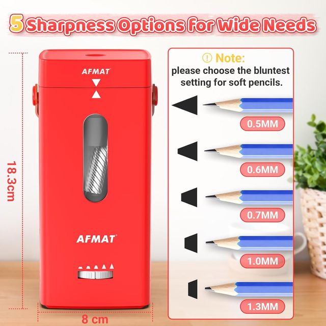 NUEVO Sacapuntas Eléctrico Automático AFMAT
