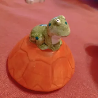 Tarro de cocina de porcelana con ranas