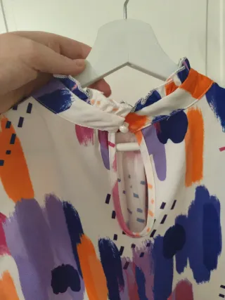 Blusa Veraniega Estampada Multicolor