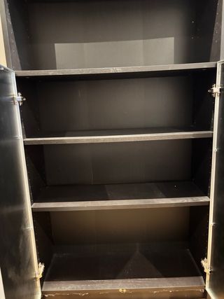 Librería IKEA BILLY puertas vidrio y metal