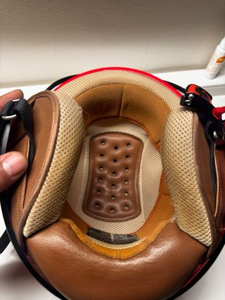 CASCO RETRO COLOR ROJO