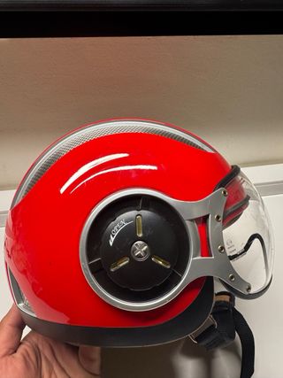 CASCO RETRO COLOR ROJO