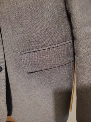 Chaqueta traje gris slim talla 52